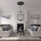 Ekena Millwork Classic Ceiling Medallion (Fits Canopies up to 5 1/2"), 41 1/8"OD x 4"ID x 2 1/8"P, Jet Black CM41CLBLF - alternate 4